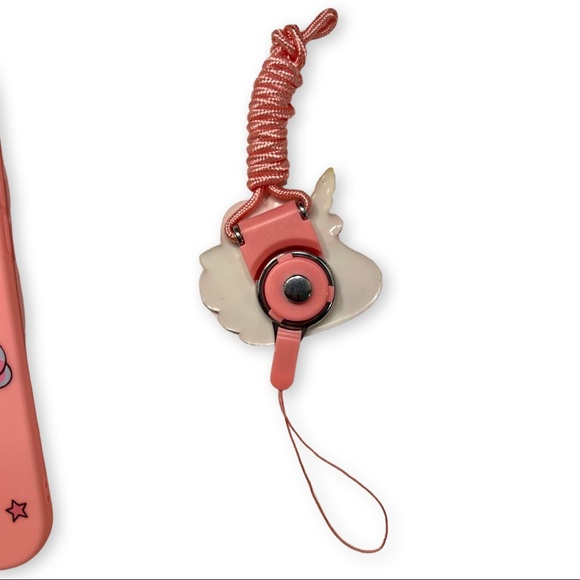 iphone 12 pro max unicorn case with matching lanyard and popsocket - Picture 3 of 5